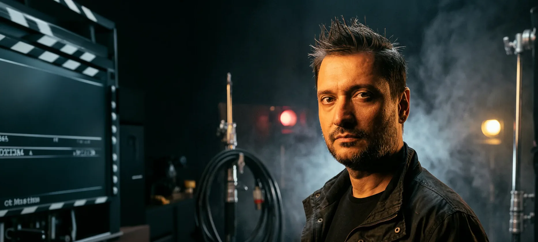 Duzzi no set de direção